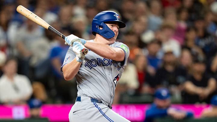 Blue Jays designated hitter Sean Keys (20) takes a swing during an at-bat against the Mariners. Credit: Stephen Brashear-Imagn Blue Jays designated hitter Sean Keys (20) takes a swing during an at-bat against the Mariners. Credit: Stephen Brashear-Imagn