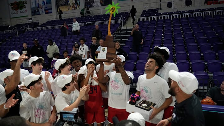 Scenes from the championship game at the City of Palms Classic at Suncoast Credit Union Arena in Fort Myers on Monday, Dec. 23, 2024. Miami Columbus High School beat Montverde Academy to take home the crown. Scenes from the championship game at the City of Palms Classic at Suncoast Credit Union Arena in Fort Myers on Monday, Dec. 23, 2024. Miami Columbus High School beat Montverde Academy to take home the crown.