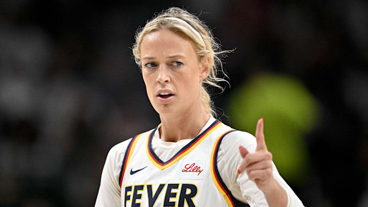 Sophie Cunningham re-signed a one-year deal with the Fever for the 2026 WNBA season.