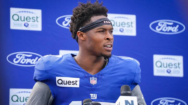 New York Giants wide receiver Darnell Mooney New York Giants wide receiver Darnell Mooney