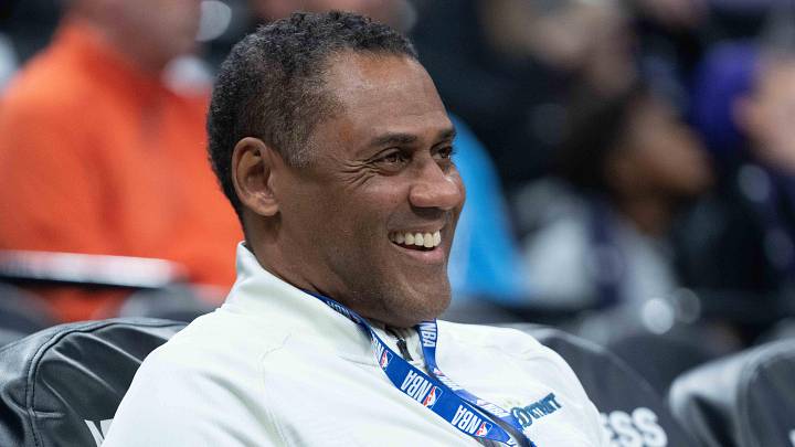 November 20, 2022; Sacramento, California, USA; Detroit Pistons general manager Troy Weaver: Kyle Terada-Imagn Images