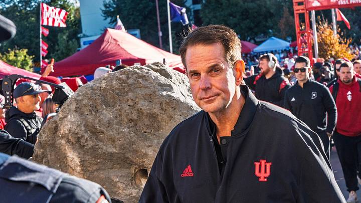 Curt Cignetti heads into the stadium during The Walk before the Indiana versus Ohio State football game at Memorial Stadium on Saturday, Oct. 17, 2026.