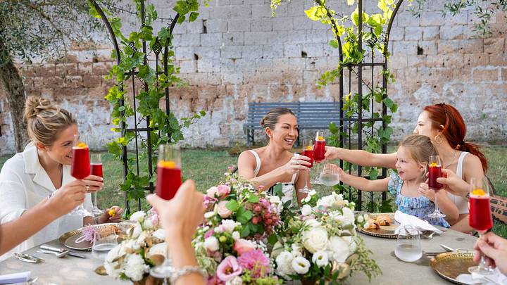 VANDERPUMP VILLA - “Stassi’s Birthday Meltdown” - Lisa plans for a very important birthday party planned at the castle. The front of the house clashes with the back of the house after an imperfect dinner service, and an argument over a tattoo sends Beau and Stassi spiraling during a family visit. (Disney/Andrea Miconi)
TAYLOR D., STASSI SCHROEDER, GEORGI VANDERPUMP VILLA - “Stassi’s Birthday Meltdown” - Lisa plans for a very important birthday party planned at the castle. The front of the house clashes with the back of the house after an imperfect dinner service, and an argument over a tattoo sends Beau and Stassi spiraling during a family visit. (Disney/Andrea Miconi)
TAYLOR D., STASSI SCHROEDER, GEORGI