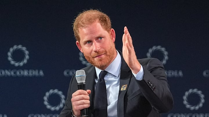 Prince Harry speaks about mental health with Diana Award recipients
