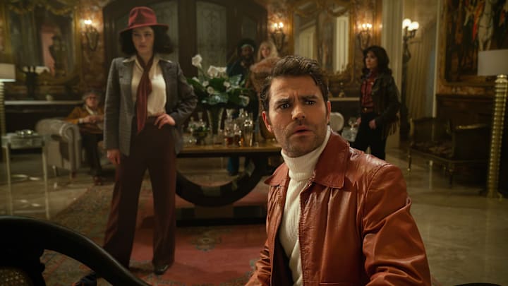 L to R Christina Chong as Laan, Babs Olusanmokun as Dr. MBenga, Jess Bush as Chapel, Paul Wesley as Kirk and Melissa Navia as Erica Ortegas in season 3 , Episode 4 of Strange New Worlds streaming on Paramount+. Photo Credit: Marni GrossmanParamount+