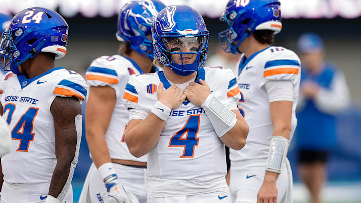 Boise State Broncos quarterback Maddux Madsen. Boise State Broncos quarterback Maddux Madsen.