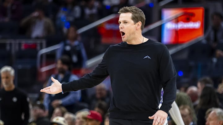 Jan 3, 2026; San Francisco, California, USA; Utah Jazz head coach Will Hardy gestures during the third quarter against the Golden State Warriors at Chase Center. Mandatory Credit: John Hefti-Imagn Images Jan 3, 2026; San Francisco, California, USA; Utah Jazz head coach Will Hardy gestures during the third quarter against the Golden State Warriors at Chase Center. Mandatory Credit: John Hefti-Imagn Images