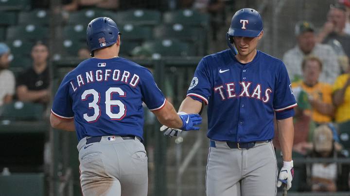 Corey Seager and Wyatt Langford. 