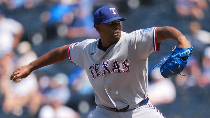 Texas Rangers pitcher Kumar Rocker.