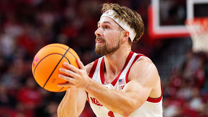  Sam Hoiberg shoots a three-point basket against the Maryland Eastern Shore Hawks.