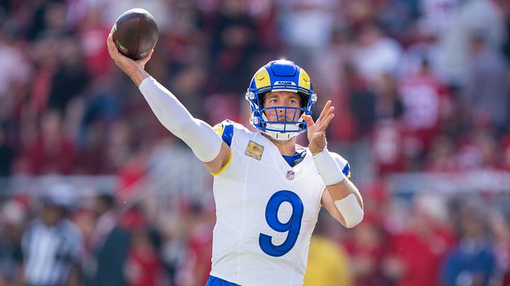 The Los Angeles Rams and quarterback Matthew Stafford are favored on Thursday night. The Los Angeles Rams and quarterback Matthew Stafford are favored on Thursday night.