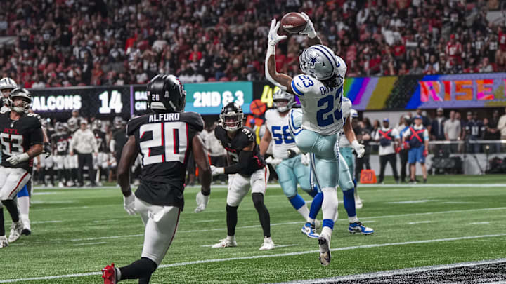 Dallas Cowboys running back Rico Dowdle