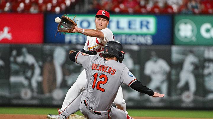 St. Louis Cardinals second baseman JJ Wetherholt. St. Louis Cardinals second baseman JJ Wetherholt.