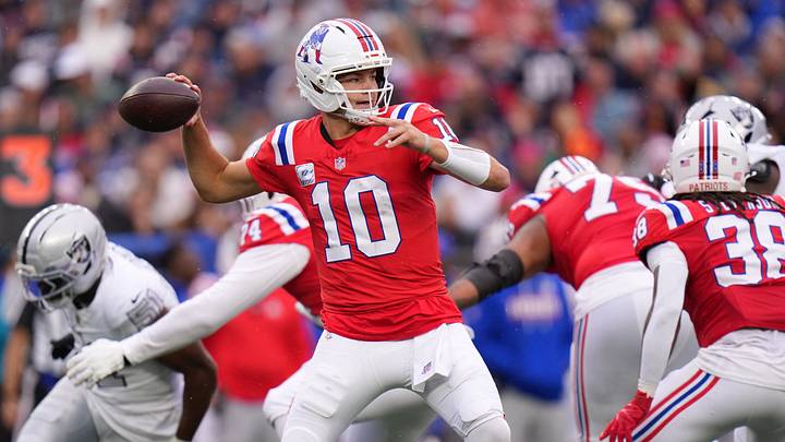 Drake Maye and the Patriots are home favorites against the Jets. Drake Maye and the Patriots are home favorites against the Jets.
