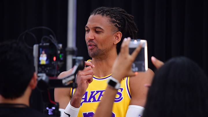 Sep 28, 2026; El Segundo, CA, USA; Los Angeles Lakers player Matisse Thybulle (26) during media day at UCLA Health Training Center. Mandatory Credit: Gary A. Vasquez-Imagn Images Sep 28, 2026; El Segundo, CA, USA; Los Angeles Lakers player Matisse Thybulle (26) during media day at UCLA Health Training Center. Mandatory Credit: Gary A. Vasquez-Imagn Images