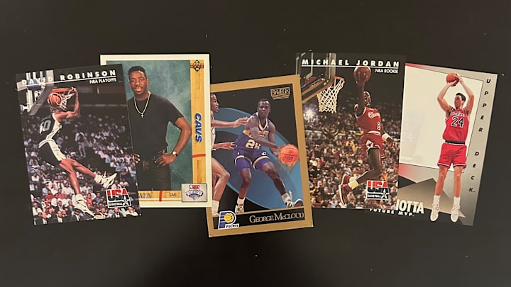 1990s basketball card collection