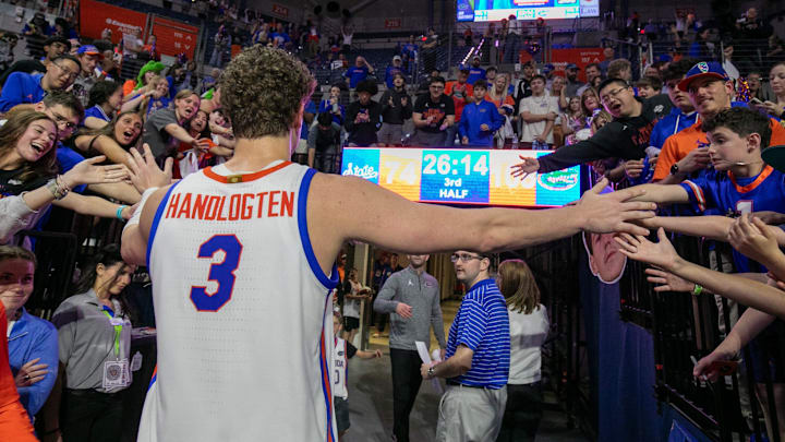 Florida center Micah Handlogten is waiting on a decision from the NCAA for another year of eligibility.