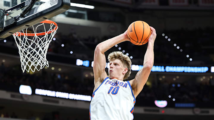 Florida Gators' forward Thomas Haugh has become one of the nation's top sixth-men in his sophomore campaign. "Tommy, I thought, played with great energy. He took good shots, didn't shoot it well from the perimeter, but did what he does, making winning plays for us and zero turnovers," head coach Todd Golden said.