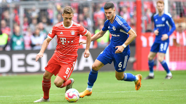 Tom Krauß im Duell mit Joshua Kimmich Tom Krauß im Duell mit Joshua Kimmich