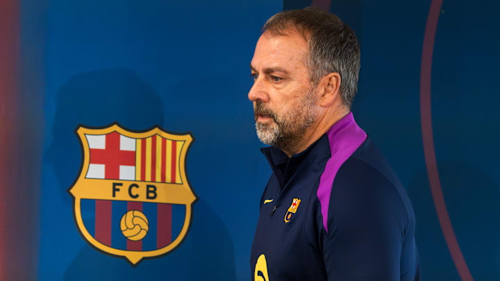 Hansi Flick, Head Coach Of FC Barcelona, Attends His Press Conference