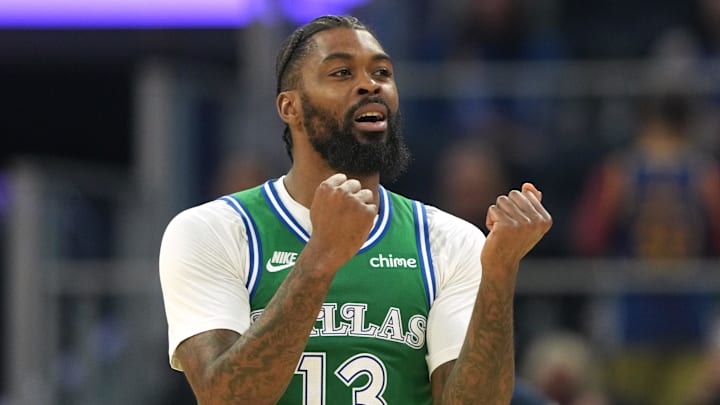 Dec 25, 2025; San Francisco, California, USA; Dallas Mavericks forward Naji Marshall (13) during the second quarter against the Golden State Warriors at Chase Center. Mandatory Credit: Darren Yamashita-Imagn Images Dec 25, 2025; San Francisco, California, USA; Dallas Mavericks forward Naji Marshall (13) during the second quarter against the Golden State Warriors at Chase Center. Mandatory Credit: Darren Yamashita-Imagn Images