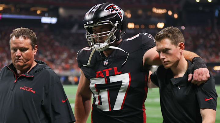 Atlanta Falcons center Drew Dalman has been placed on injured reserve with a high ankle sprain. Atlanta Falcons center Drew Dalman has been placed on injured reserve with a high ankle sprain.