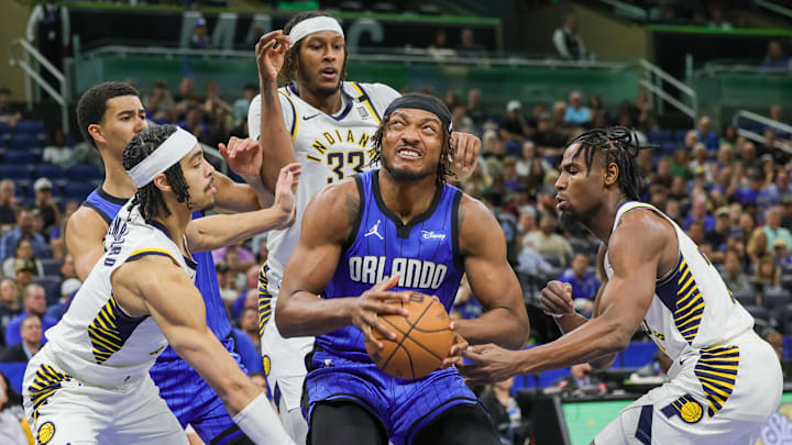 Orlando Magic center Wendell Carter Jr. (34) goes to the basket during the first quarter against the Indiana Pacers at KIA Center.