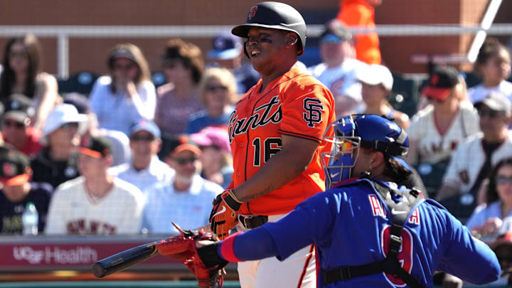 San Francisco Giants designated hitter Rafael Devers.