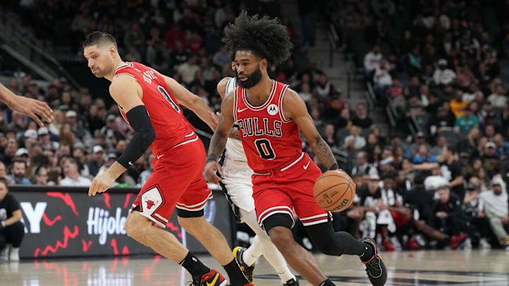 Chicago Bulls guard Coby White.