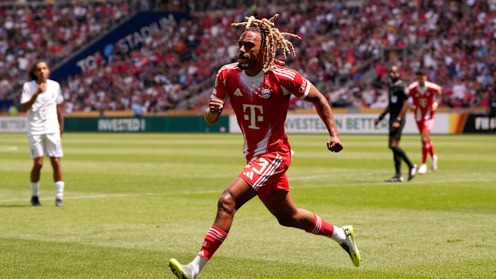 Sacha Boey in action for Bayern Munich during the Club World Cup.