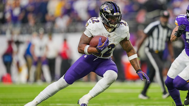 Baltimore Ravens running back Derrick Henry is a great prop target on Thanksgiving.