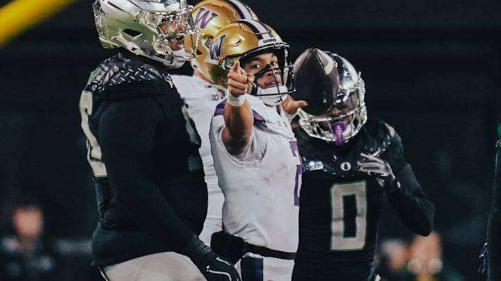 Demond Williams Jr. signals first down against Oregon in Eugene. Demond Williams Jr. signals first down against Oregon in Eugene.