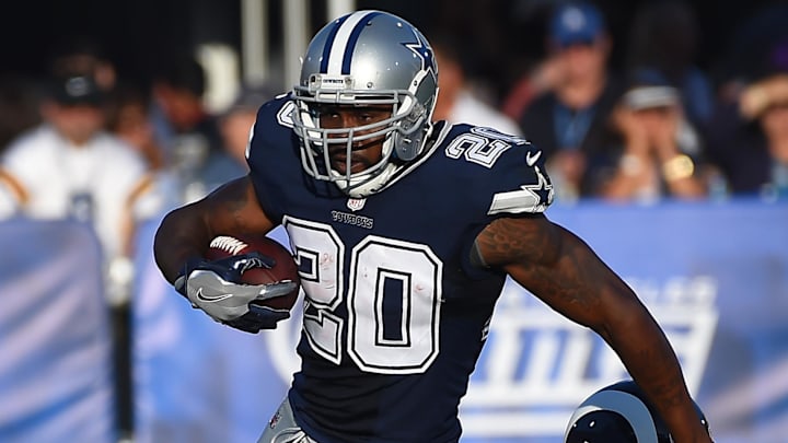 Dallas Cowboys running back Darren McFadden runs during a game against the Los Angeles Rams on Aug. 12, 2017, at the Los Angeles Memorial Coliseum. Dallas Cowboys running back Darren McFadden runs during a game against the Los Angeles Rams on Aug. 12, 2017, at the Los Angeles Memorial Coliseum.