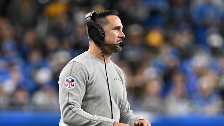 Dec 5, 2024; Detroit, Michigan, USA;  Green Bay Packers head coach Matt LaFleur on the sidelines against the Detroit Lions in the fourth quarter at Ford Field. Mandatory Credit: Lon Horwedel-Imagn Images