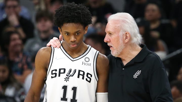 Gregg Popovich, Josh Primo, San Antonio Spurs