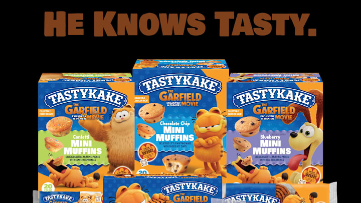 Garfield Tastykake Products. Image Credit to Tastykake. 