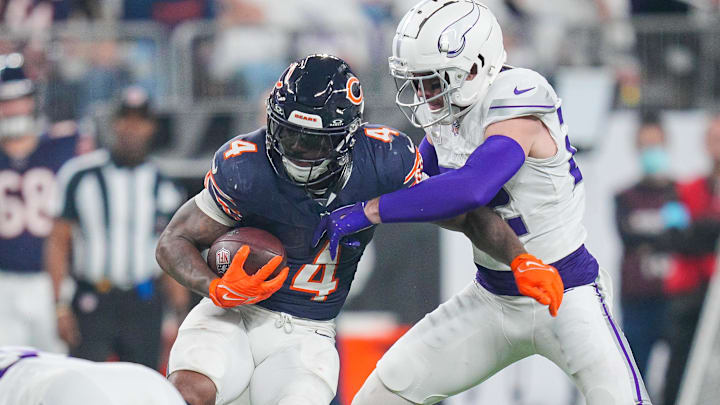 D.Andre Swift's second-half running was among the few positive aspects of Monday's Bears loss.