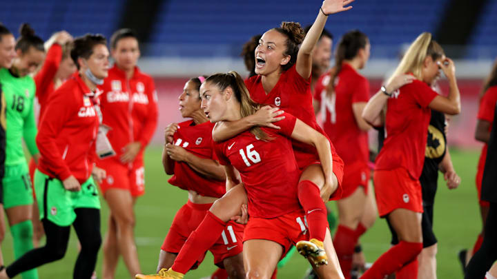 Canada v Sweden: Gold Medal Match Women's Football - Olympics: Day 14