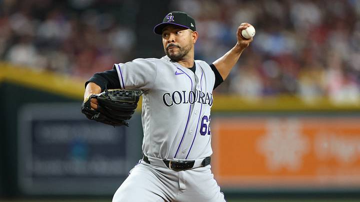 Rockies pitcher Jose Quintana (62) throws against the Diamondbacks. Credit: Anna Carrington-Imagn Rockies pitcher Jose Quintana (62) throws against the Diamondbacks. Credit: Anna Carrington-Imagn