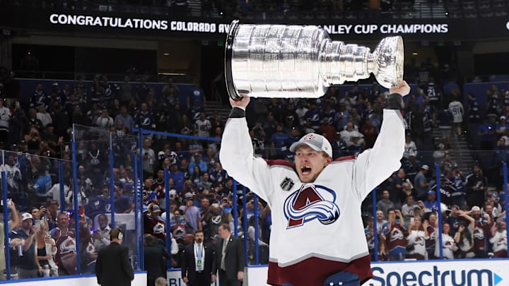 Erik Johnson won the 2022 Stanley Cup with the Colorado Avalanche.