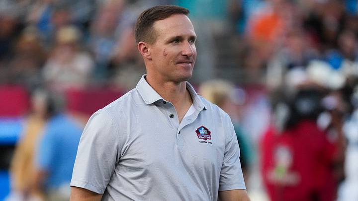 Professional Football Hall of Fame enshrinee former New Orleans Saints quarterback Drew Brees. Professional Football Hall of Fame enshrinee former New Orleans Saints quarterback Drew Brees.