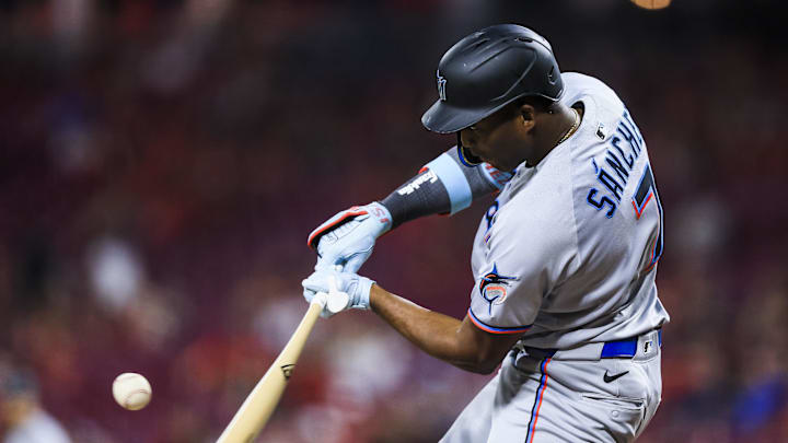 Miami Marlins outfielder Jesús Sánchez Miami Marlins outfielder Jesús Sánchez