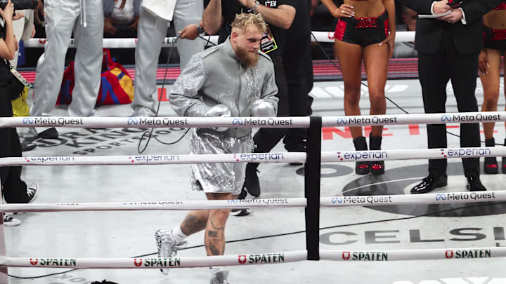 Jake Paul before the fight against Mike Tyson. Jake Paul before the fight against Mike Tyson.