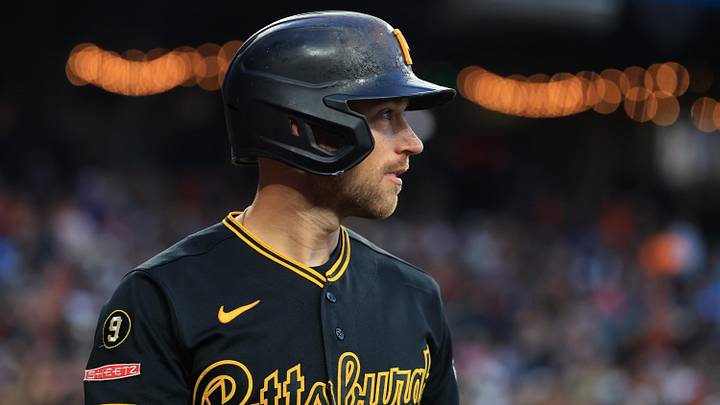May 6, 2026; Phoenix, Arizona, USA; Pittsburgh Pirates infielder Brandon Lowe against the Arizona Diamondbacks at Chase Field. Mandatory Credit: Mark J. Rebilas-Imagn Images May 6, 2026; Phoenix, Arizona, USA; Pittsburgh Pirates infielder Brandon Lowe against the Arizona Diamondbacks at Chase Field. Mandatory Credit: Mark J. Rebilas-Imagn Images