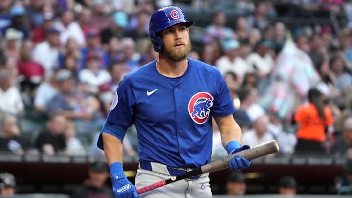 Chicago Cubs third baseman Gage Workman (25) against the Arizona Diamondbacks at Chase Field.