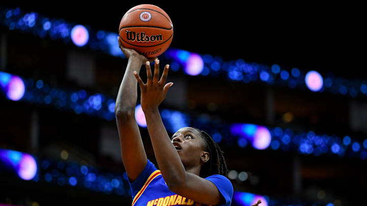 South Carolina basketball pledge Joyce Edwards at the McDonald's All-American Game
