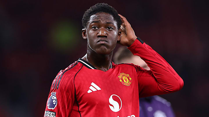 Kobbie Mainoo is struggling to command a place at Man Utd.