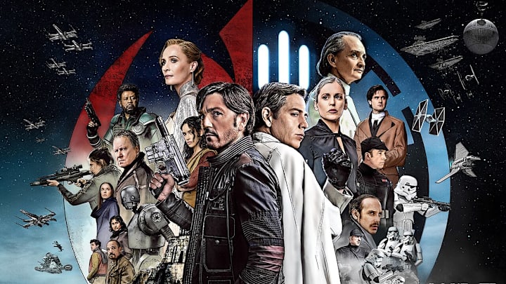 Star Wars: Andor final poster for Season 2 featuring the full cast. Image Credit: StarWars.com