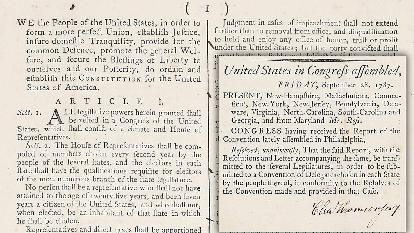 Ultra-Rare Copy of the U.S. Constitution, Found in a Filing Cabinet ...