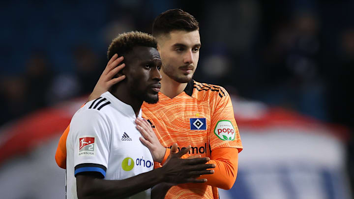 Marko Johansson (rechts im Bild) hütete bis Sommer 2024 das Tor des HSV